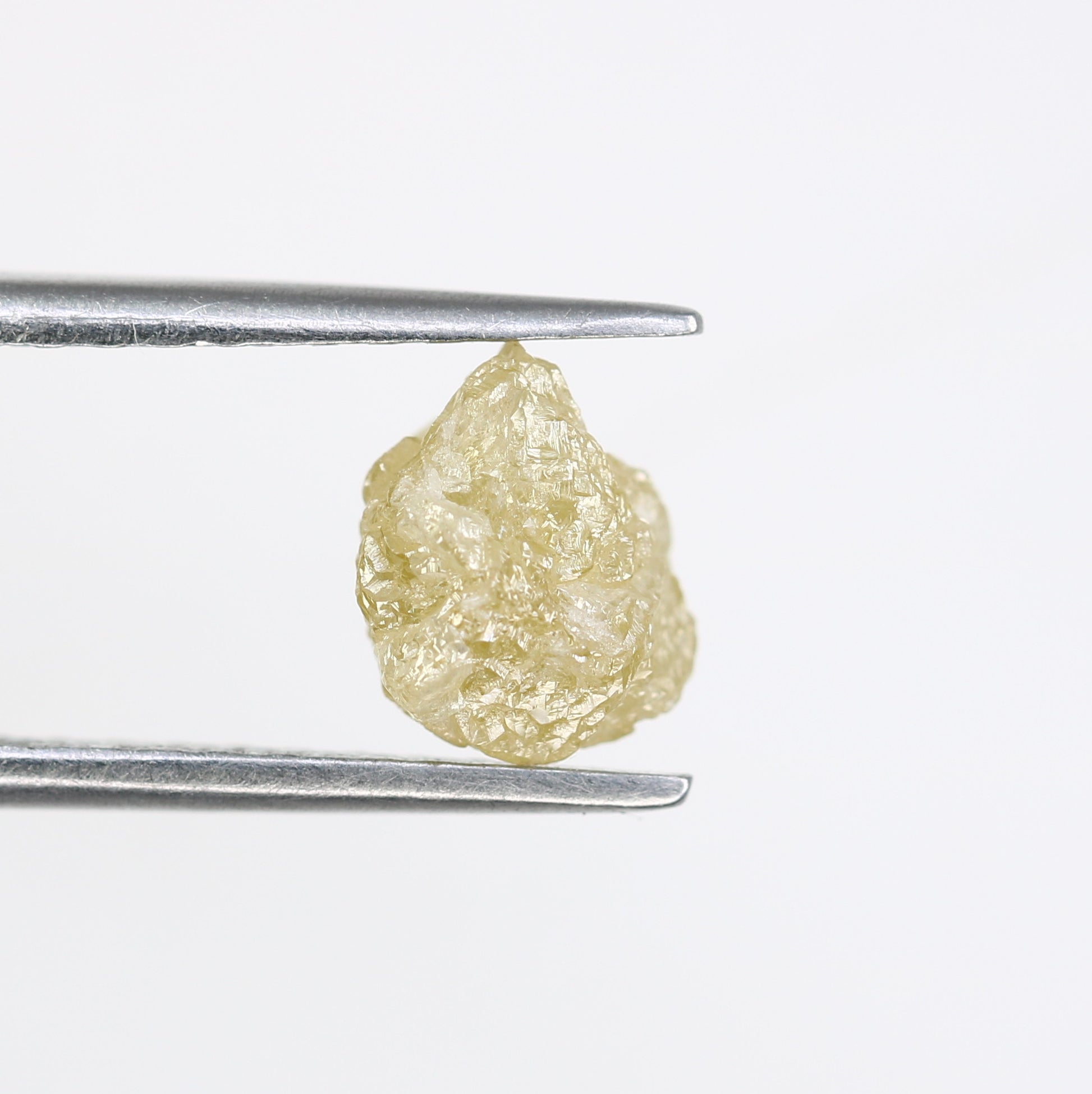 1.86 CT Raw Irregular Cut Light Yellow Rough Diamond For Engagement Ring - JayKrishna Diamond