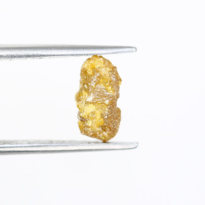 1.75 CT Rough Yellow Irregular Cut Raw Diamond For Engagement Ring - JayKrishna Diamond