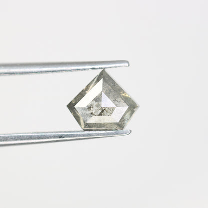 1.16 CT Diamond Shape Salt And Pepper Diamond For Engagement Ring - JayKrishna Diamond