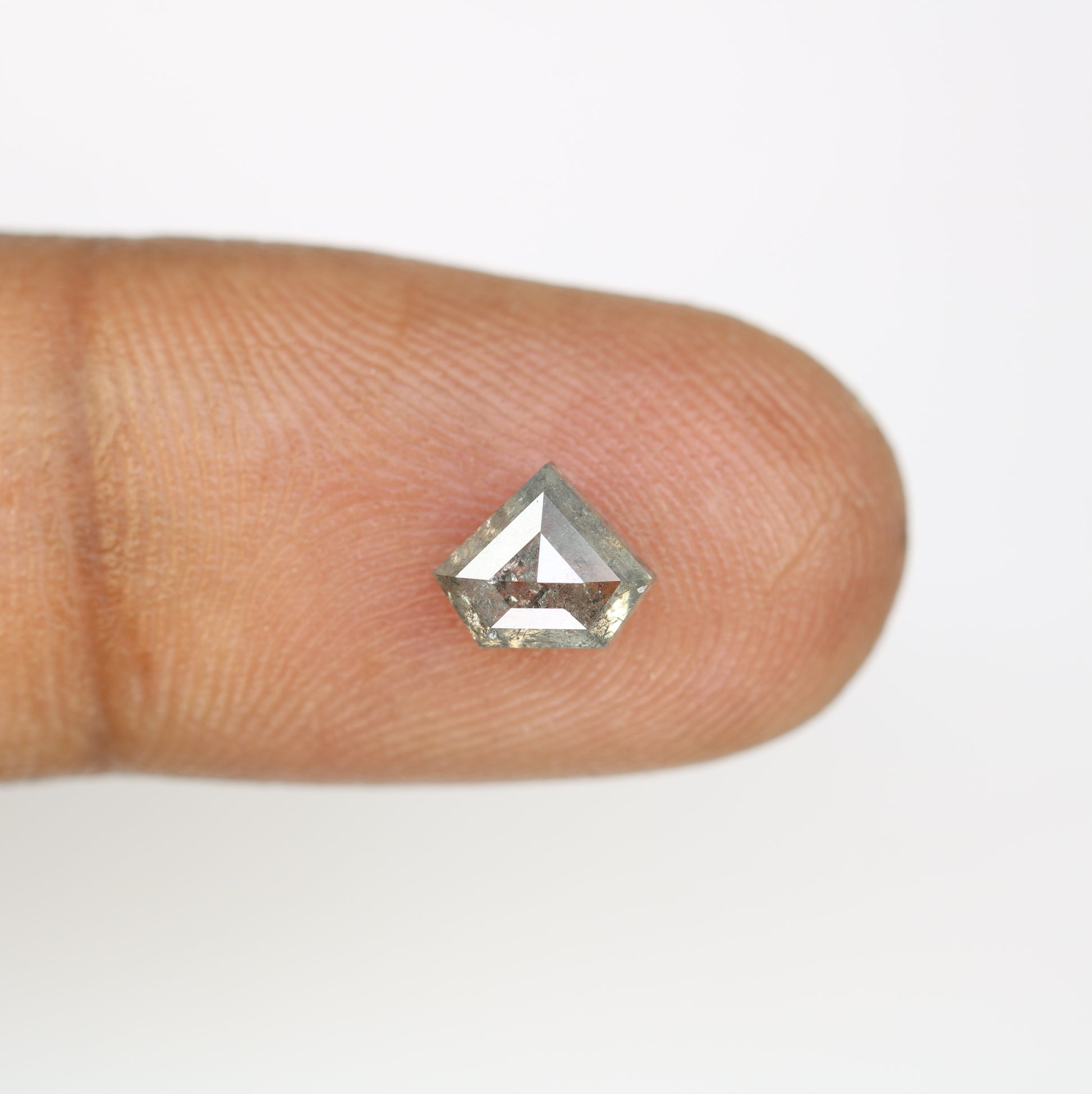 1.16 CT Diamond Shape Salt And Pepper Diamond For Engagement Ring - JayKrishna Diamond