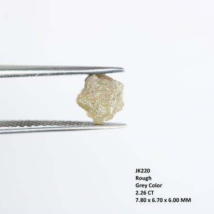 2.26 CT Grey Raw Rough Irregular Cut Diamond For Engagement Ring - JayKrishna Diamond