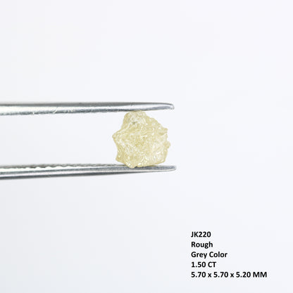 1.50 CT Raw Grey Rough Irregular Cut Diamond For Engagement Ring - JayKrishna Diamond