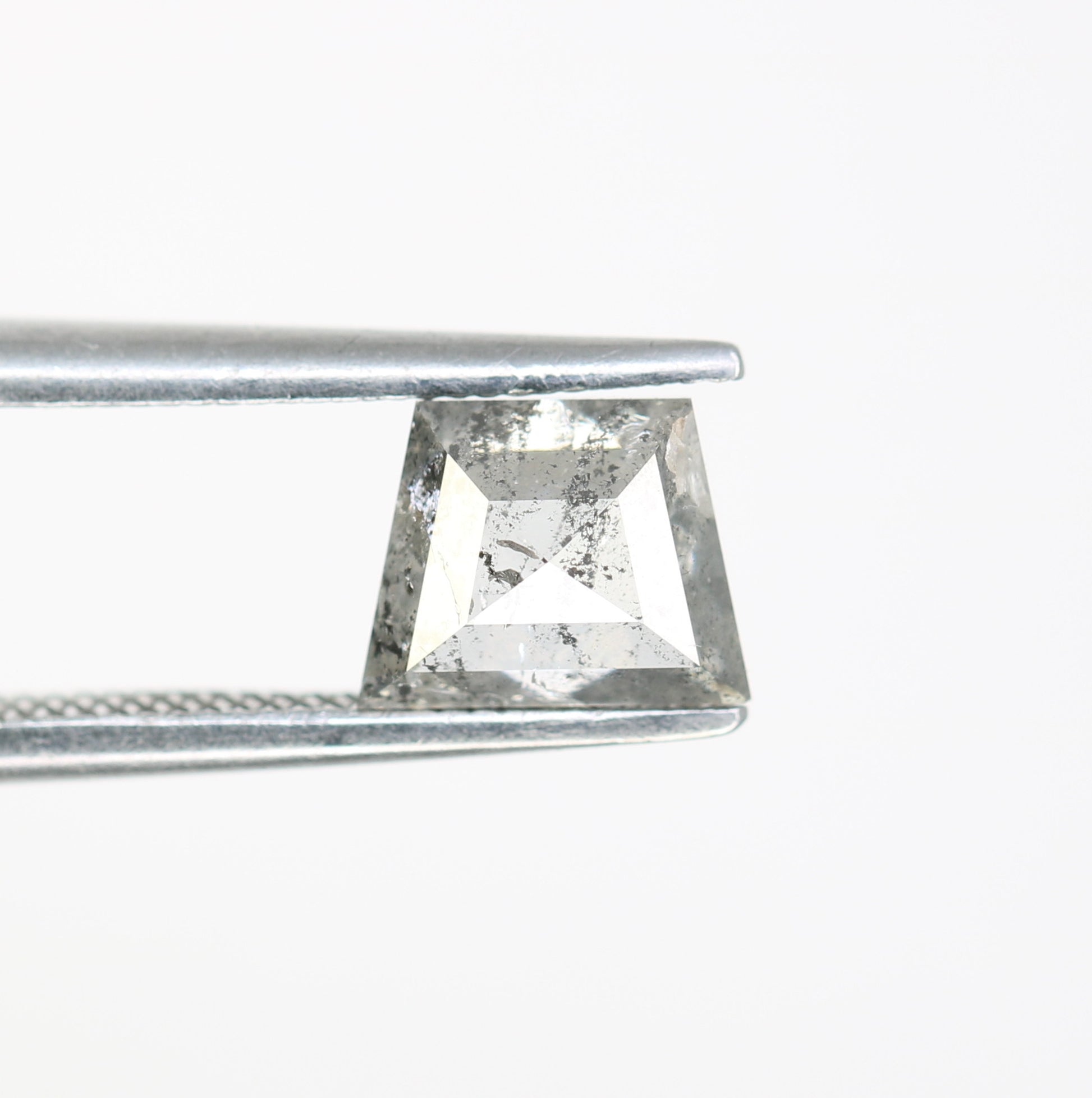 1.12 CT Salt And Pepper Geometric Shape Diamond For Engagement Ring - JayKrishna Diamond