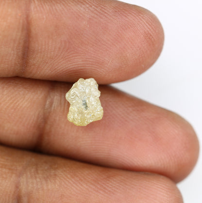 2.64 CT Rough Uncut Grey Diamond For Engagement Ring - JayKrishna Diamond