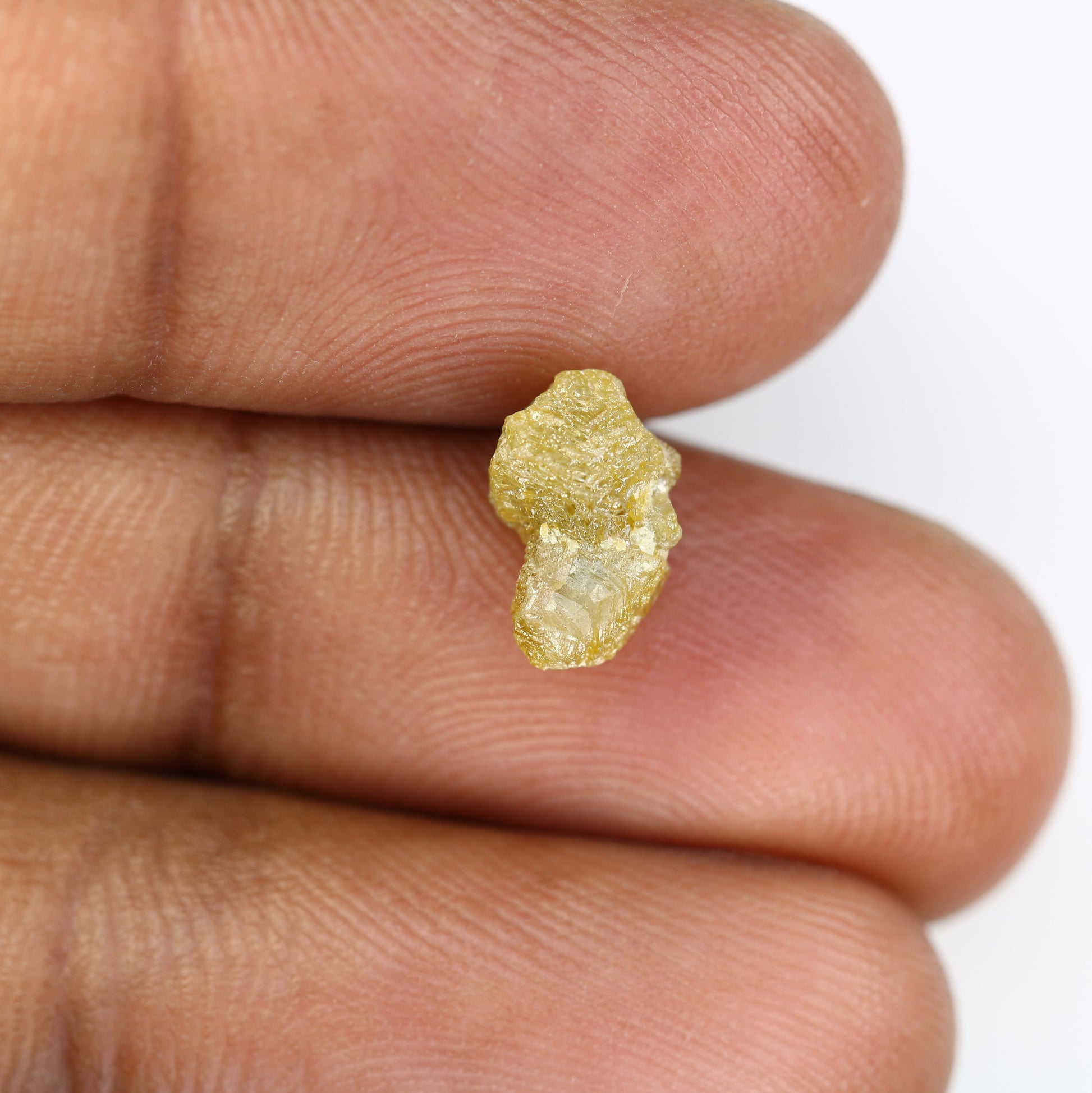 2.94 CT Rough Uncut Green Diamond For Engagement Ring - JayKrishna Diamond