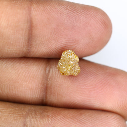 2.17 CT Yellow Rough Irregular Cut Raw Diamond For Engagement Ring - JayKrishna Diamond