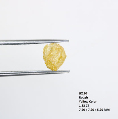 1.83 CT Yellow Raw Irregular Cut  Rough Diamond For Engagement Ring - JayKrishna Diamond