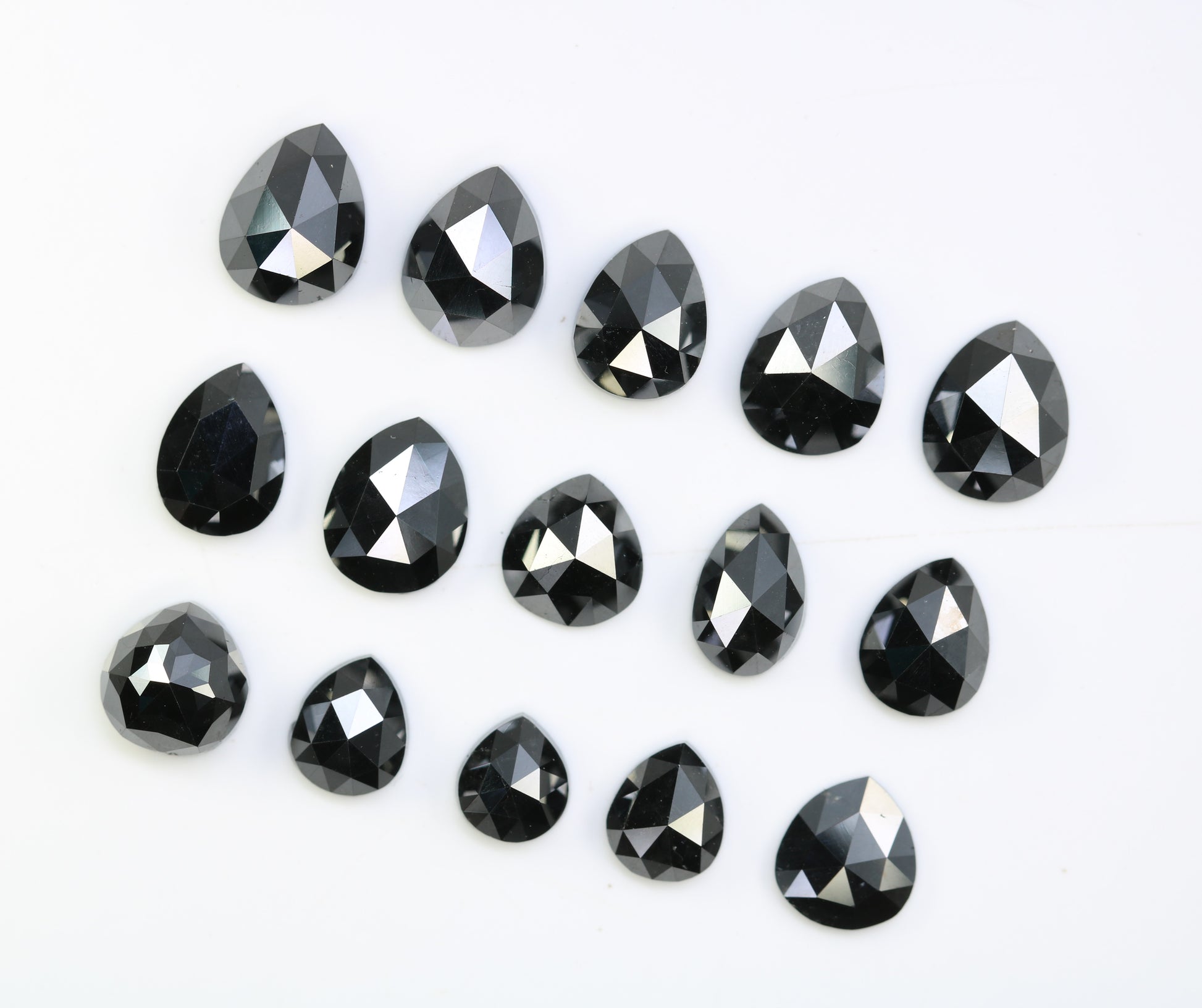 0.59 CT to 1.53 CT Loose Black Pear-Shaped Natural Diamond – Bold Gem for Custom Engagement Rings - JayKrishna Diamond