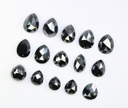 0.59 CT to 1.53 CT Loose Black Pear-Shaped Natural Diamond – Bold Gem for Custom Engagement Rings - JayKrishna Diamond