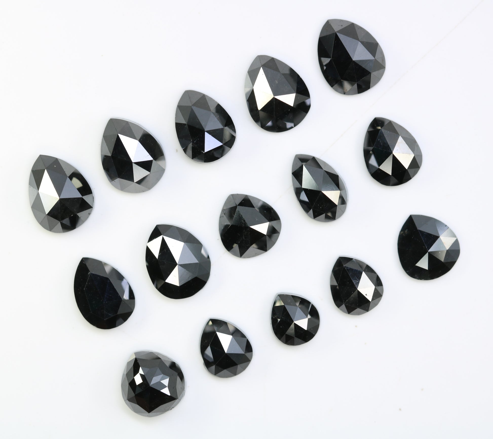 0.59 CT to 1.53 CT Loose Black Pear-Shaped Natural Diamond – Bold Gem for Custom Engagement Rings - JayKrishna Diamond