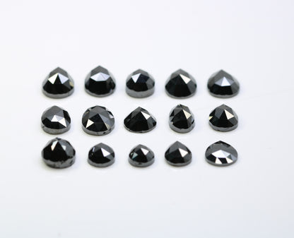 0.59 CT to 1.53 CT Loose Black Pear-Shaped Natural Diamond – Bold Gem for Custom Engagement Rings - JayKrishna Diamond