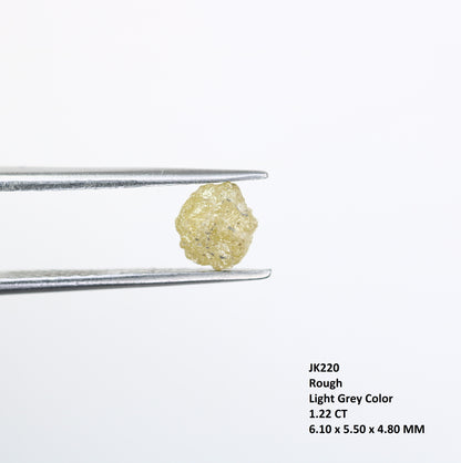 1.22 CT Light Grey Uncut Raw Rough Diamond For Engagement Ring - JayKrishna Diamond