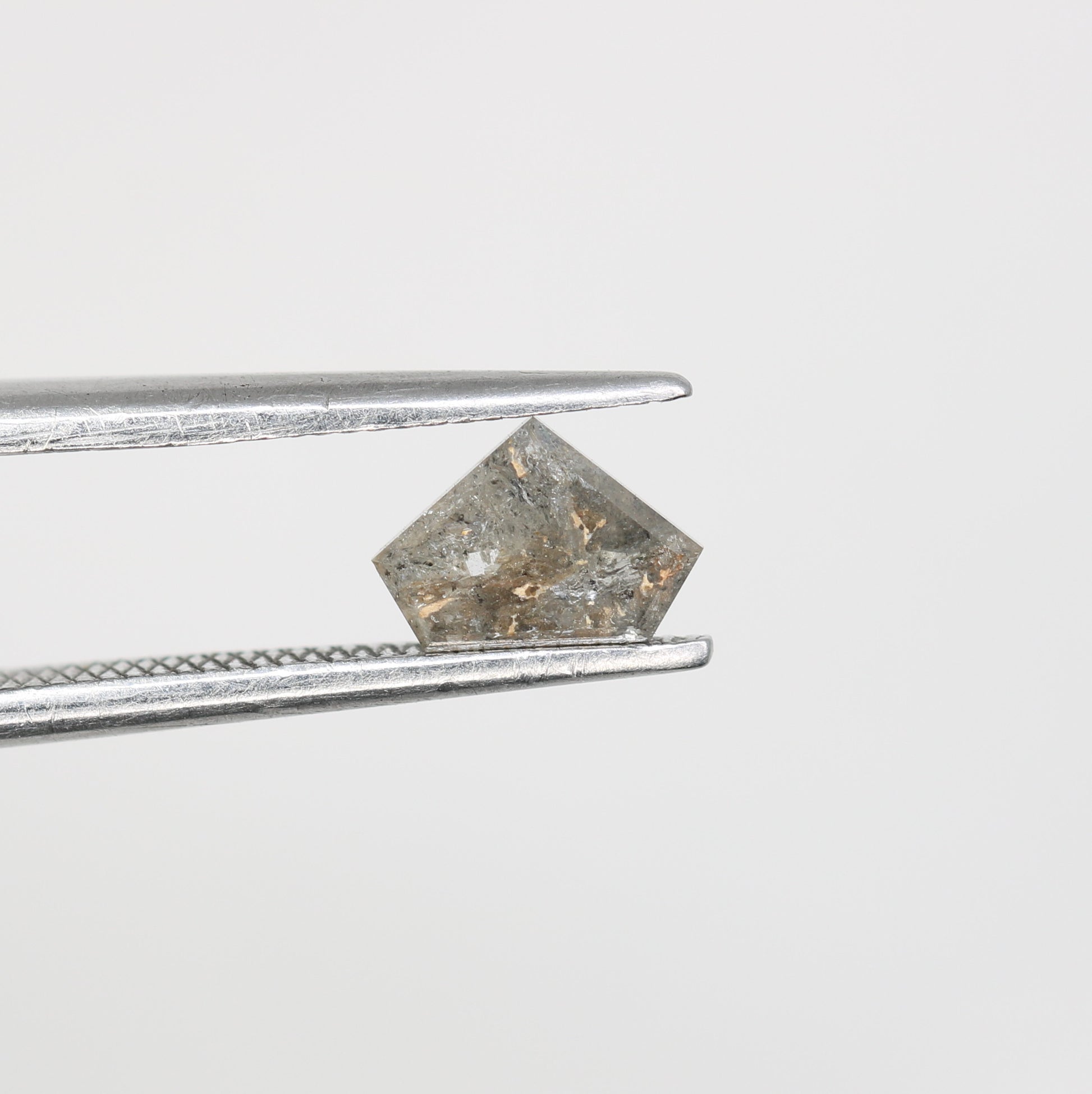 0.58 CT Diamond Cut Salt and Pepper Diamond – Distinctive Loose Gem for Artisan Engagement Rings - JayKrishna Diamond