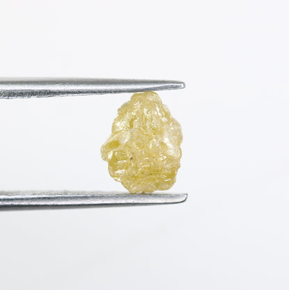 1.46 CT Raw Irregular Cut Light Yellow Rough Diamond For Engagement Ring - JayKrishna Diamond