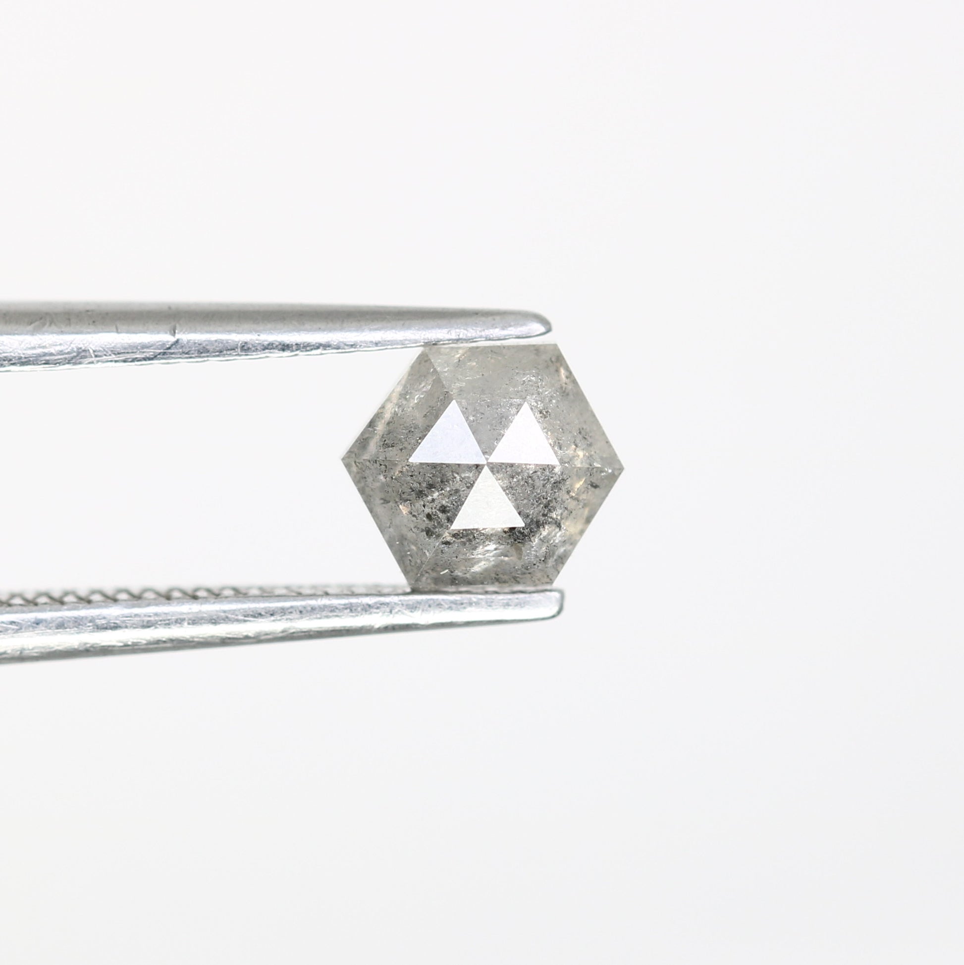 0.73 Carat Hexagon Cut Loose Salt And Pepper Diamond For Engagement Ring - JayKrishna Diamond