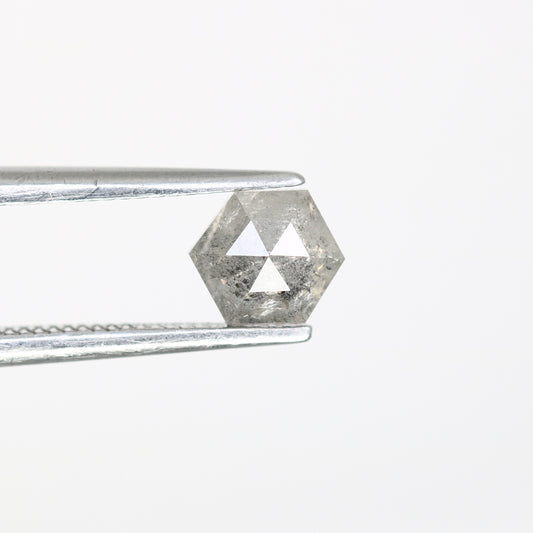 0.73 Carat Hexagon Cut Loose Salt And Pepper Diamond For Engagement Ring - JayKrishna Diamond