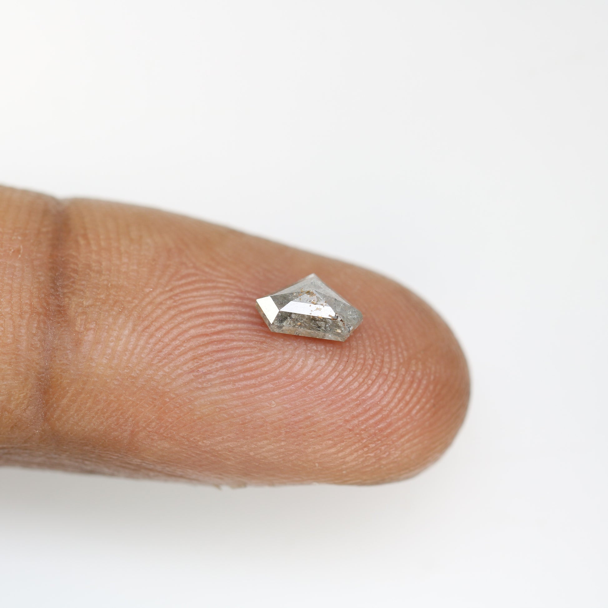 0.58 CT Diamond Cut Salt and Pepper Diamond – Distinctive Loose Gem for Artisan Engagement Rings - JayKrishna Diamond