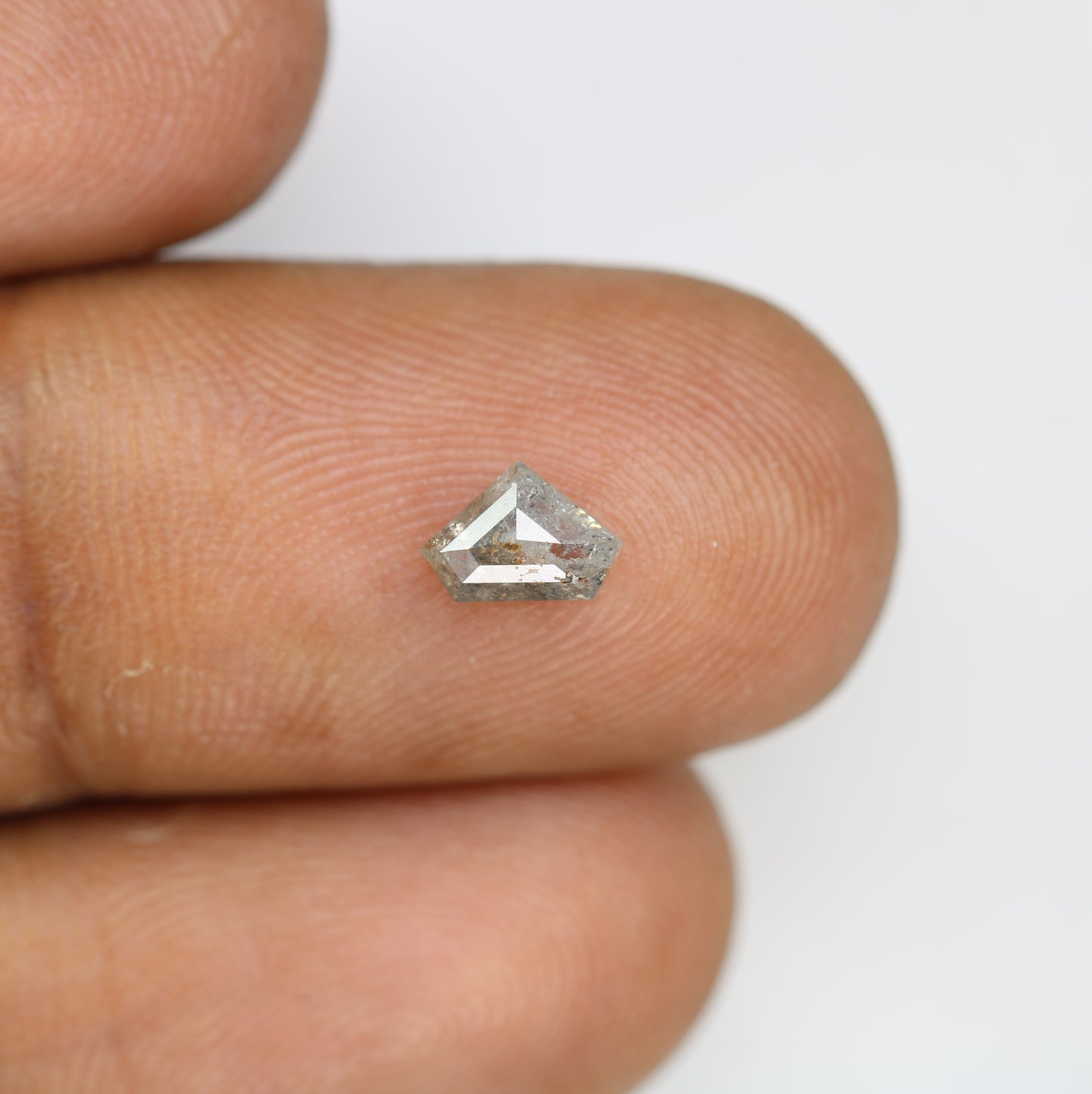 0.58 CT Diamond Cut Salt and Pepper Diamond – Distinctive Loose Gem for Artisan Engagement Rings - JayKrishna Diamond