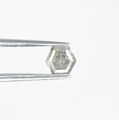 0.73 Carat Hexagon Cut Loose Salt And Pepper Diamond For Engagement Ring - JayKrishna Diamond