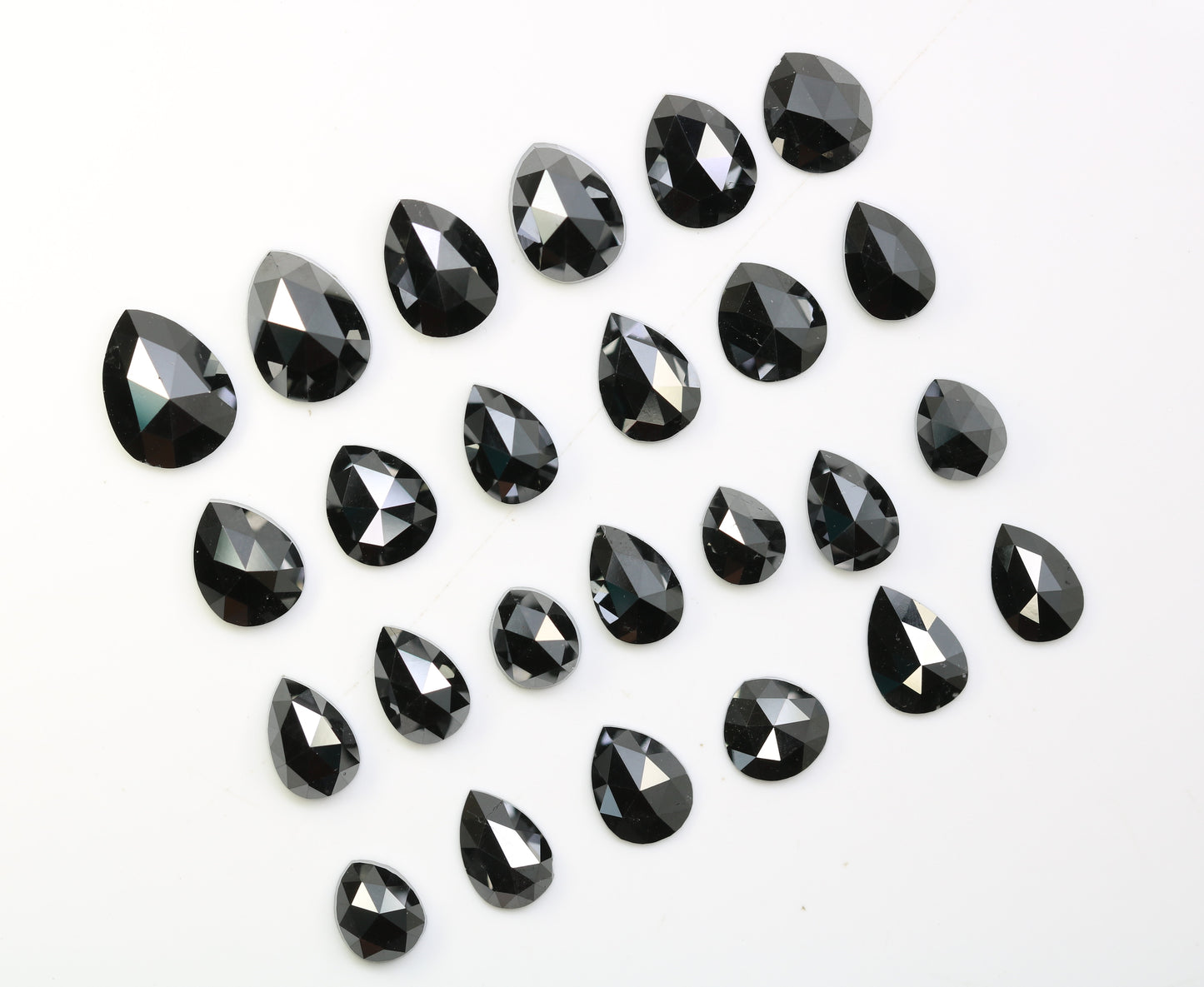 0.30 CT to 1.16 CT Pear Cut Black Diamond – Ideal for Engagement Rings | Elegant Black Pear Shape Diamonds - JayKrishna Diamond