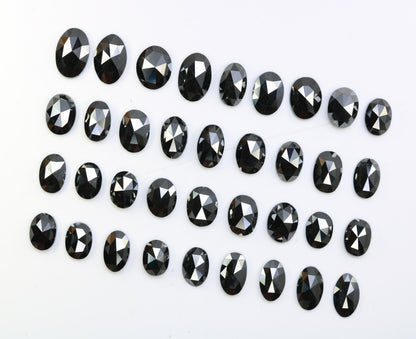 0.22 CT to 0.81 CT Black Oval Shape Natural Diamond – Ideal for Engagement Rings - JayKrishna Diamond