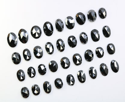 0.22 CT to 0.81 CT Black Oval Shape Natural Diamond – Ideal for Engagement Rings - JayKrishna Diamond
