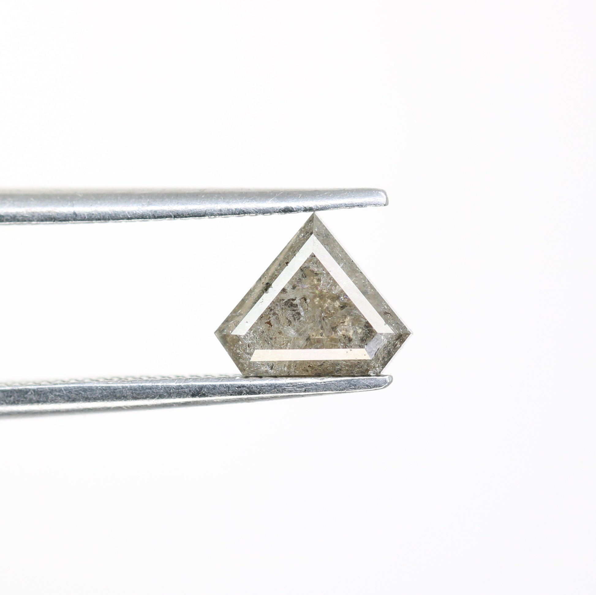 1.00 CT Diamond Shape Salt And Pepper Natural Diamond For Engagement Ring - JayKrishna Diamond