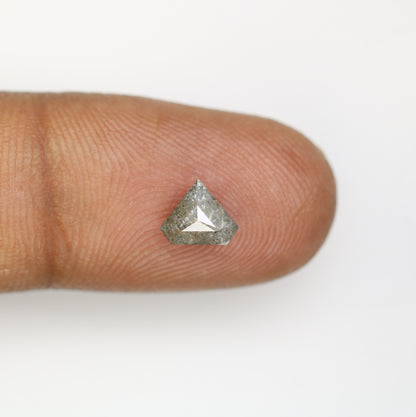 1.00 CT Diamond Shape Salt And Pepper Natural Diamond For Engagement Ring - JayKrishna Diamond