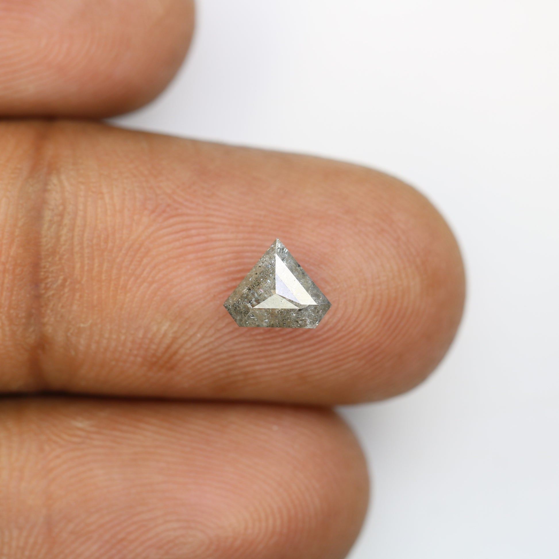 1.00 CT Diamond Shape Salt And Pepper Natural Diamond For Engagement Ring - JayKrishna Diamond
