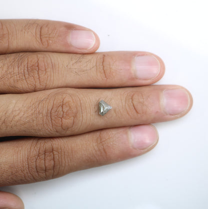 1.00 CT Diamond Shape Salt And Pepper Natural Diamond For Engagement Ring - JayKrishna Diamond