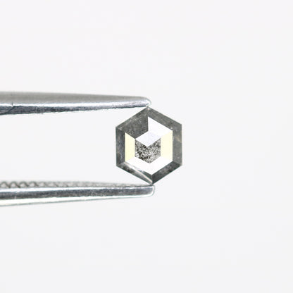0.31 Carat Salt and Pepper 4.20 MM Hexagon Shape Diamond – Perfect for Proposal Rings | Unique Salt and Pepper Hexagon Diamond - JayKrishna Diamond