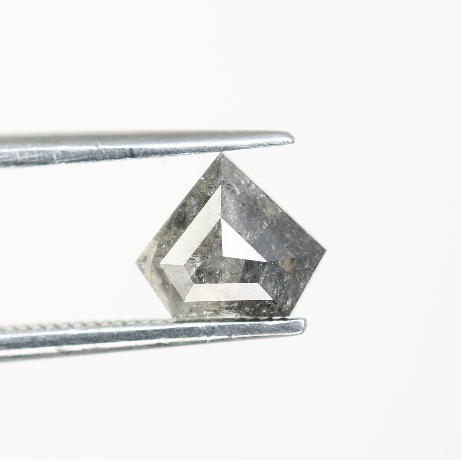 1.01 CT Diamond Shape Salt And Pepper Loose Diamond For Engagement Ring - JayKrishna Diamond