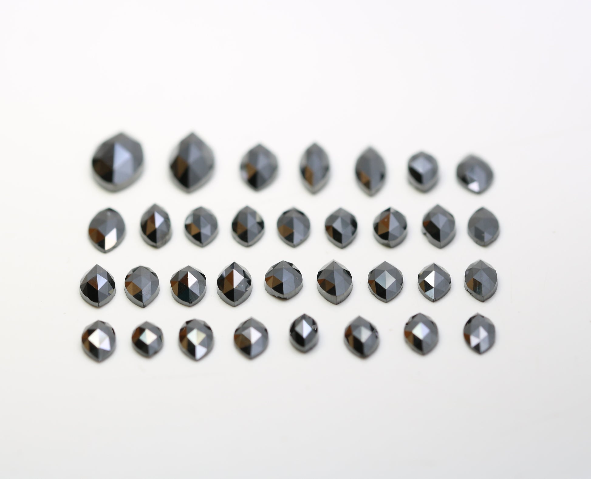 0.14 CT to 1.02 CT Natural Black Marquise Shape Loose Salt and Pepper Diamonds for Engagement Rings, Custom Jewelry, and Stylish Bracelets - JayKrishna Diamond