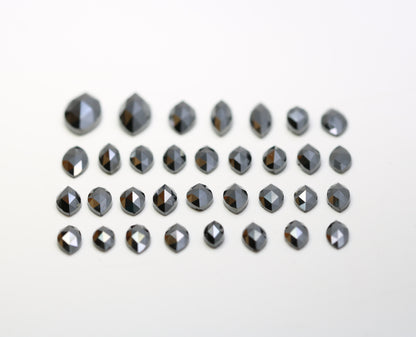 0.14 CT to 1.02 CT Natural Black Marquise Shape Loose Salt and Pepper Diamonds for Engagement Rings, Custom Jewelry, and Stylish Bracelets - JayKrishna Diamond