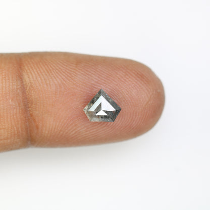 1.01 CT Diamond Shape Salt And Pepper Loose Diamond For Engagement Ring - JayKrishna Diamond