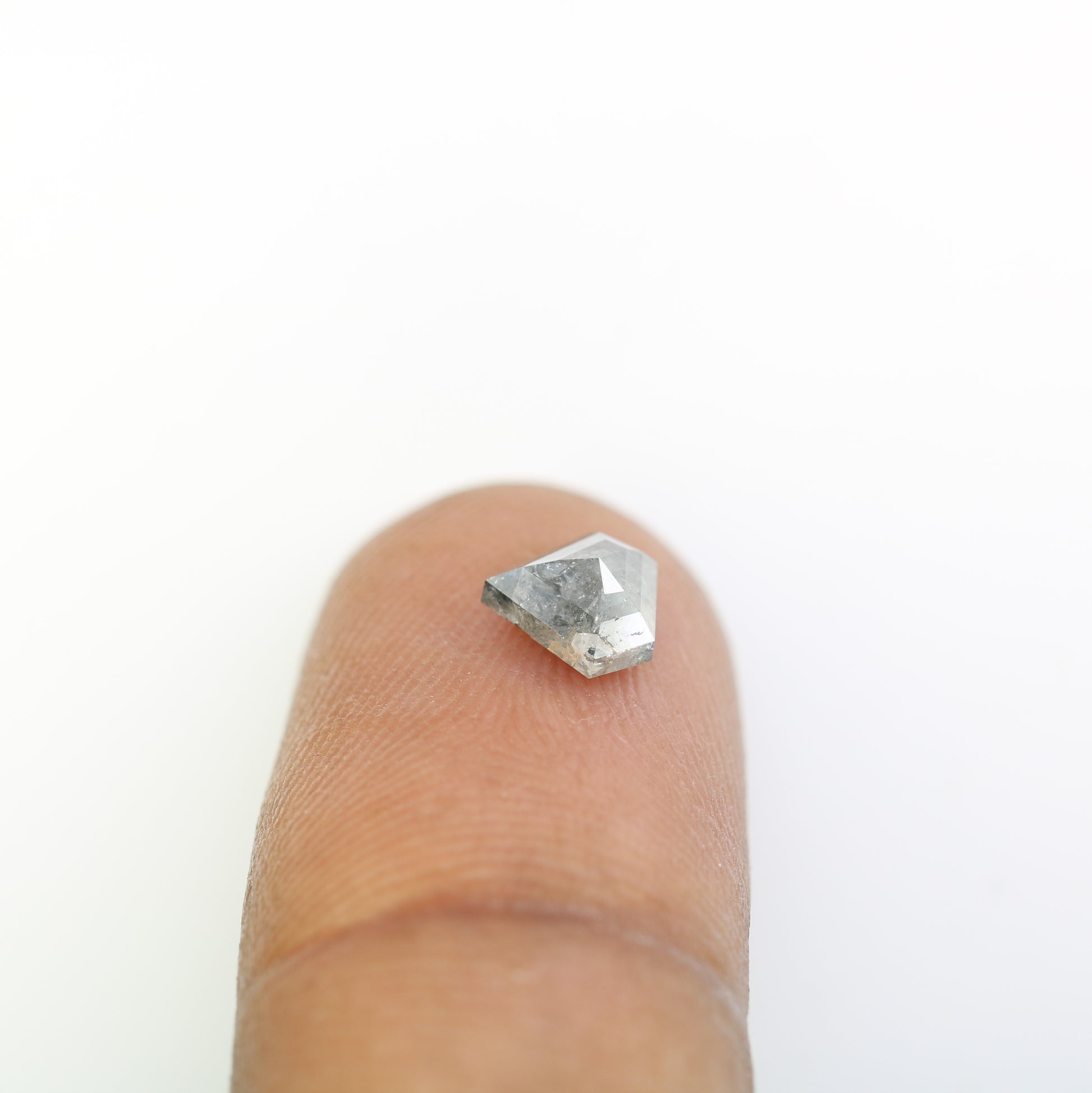 1.01 CT Diamond Shape Salt And Pepper Loose Diamond For Engagement Ring - JayKrishna Diamond