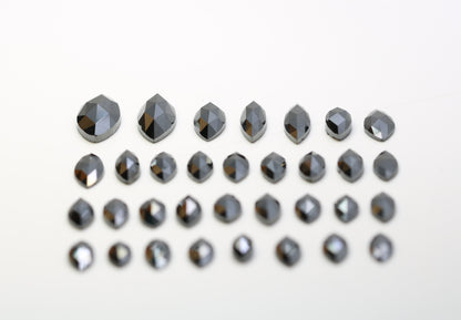 0.14 CT to 1.02 CT Natural Black Marquise Shape Loose Salt and Pepper Diamonds for Engagement Rings, Custom Jewelry, and Stylish Bracelets - JayKrishna Diamond