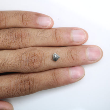 1.01 CT Diamond Shape Salt And Pepper Loose Diamond For Engagement Ring - JayKrishna Diamond