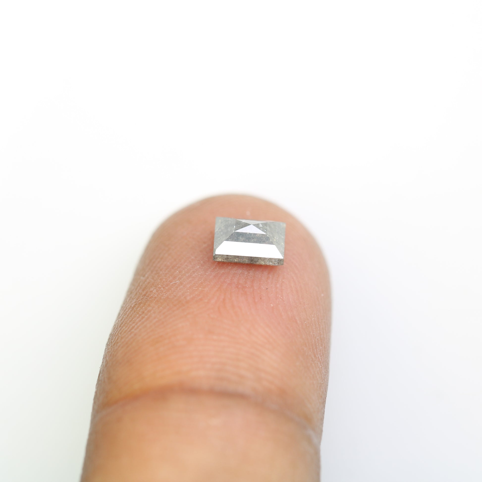 0.77 CT Natural Salt And Pepper Geometric Shape Diamond For Engagement Ring - JayKrishna Diamond