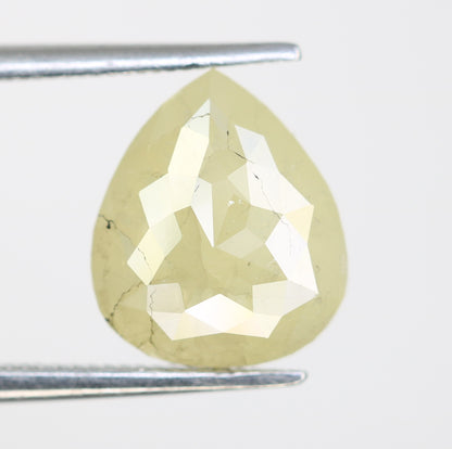 3.11 Carat Pear Shape Light Green Natural Loose Diamond For Wedding Ring - JayKrishna Diamond
