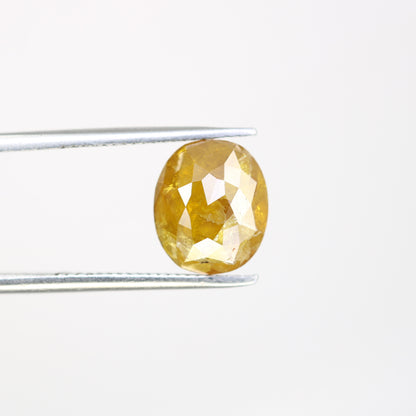 3.07 Carat Oval Shape Loose Natural Rustic Yellow Color Diamond - JayKrishna Diamond