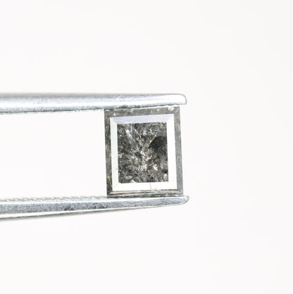 0.83 CT Geometric Shape Natural Salt And Pepper Loose Diamond For Engagement Ring - JayKrishna Diamond