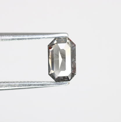0.80 CT 6.60 MM Emerald Shape Salt And Pepper Diamond For Engagement Ring - JayKrishna Diamond