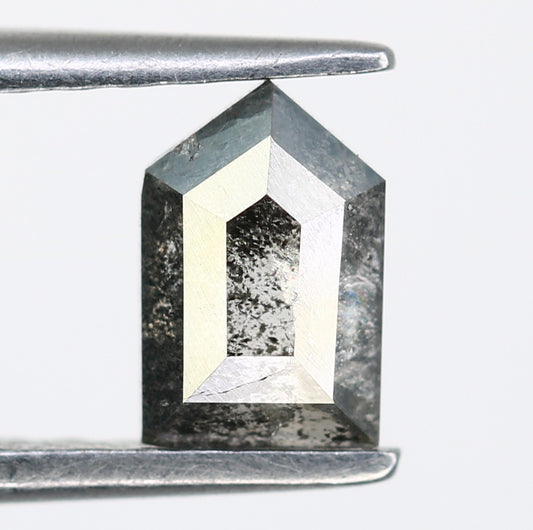 0.79 CT Salt And Pepper Bullet Shape Diamond For Engagement Ring - JayKrishna Diamond