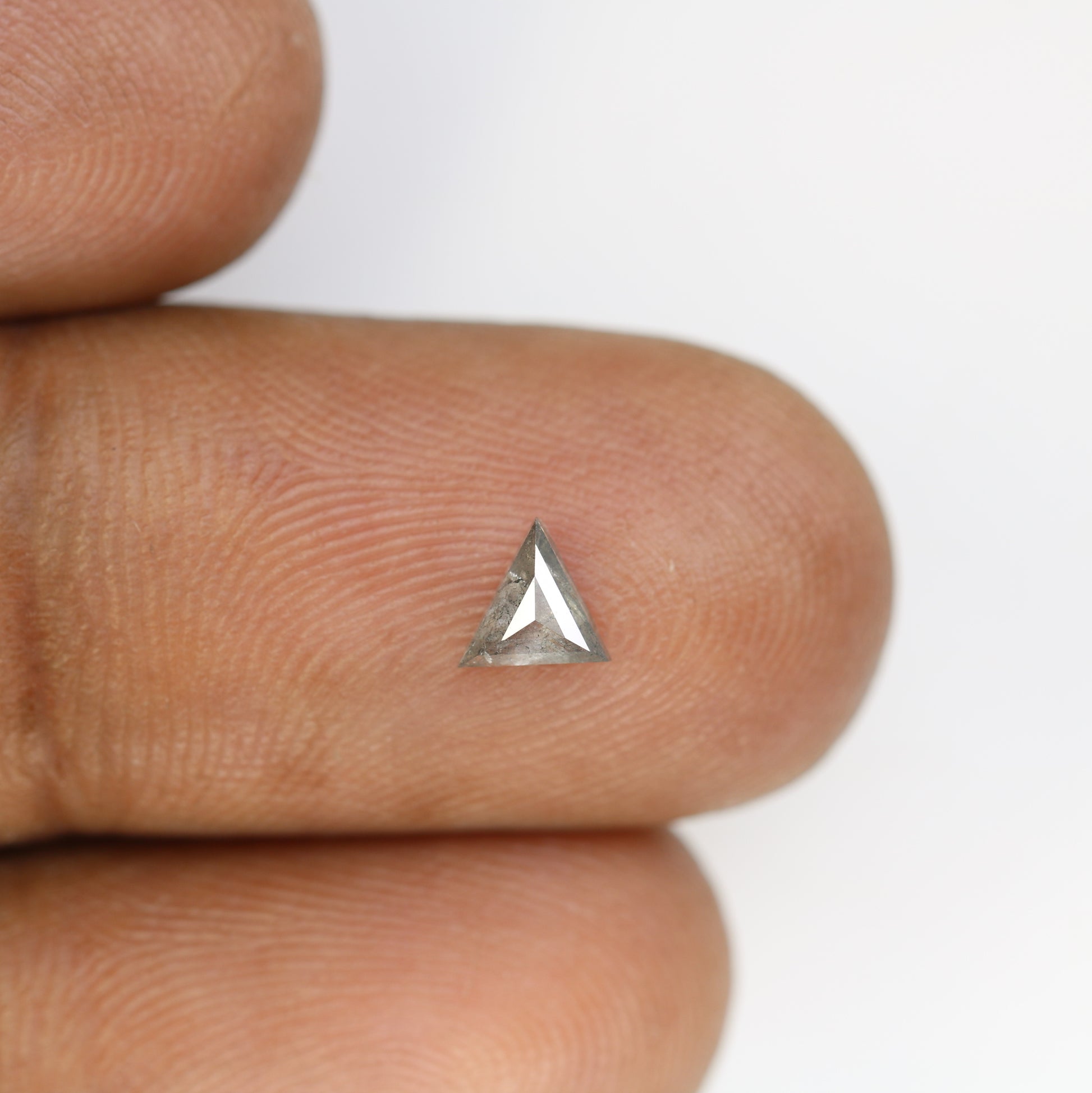 0.31 CT Natural Triangle Shape Salt and Pepper Diamond – Ideal for Engagement Rings | Unique Triangle Cut Salt and Pepper Diamond - JayKrishna Diamond