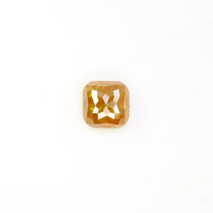 2.93 Carat Natural Loose Cushion Shape Yellow Rustic Diamond For Wedding Ring - JayKrishna Diamond