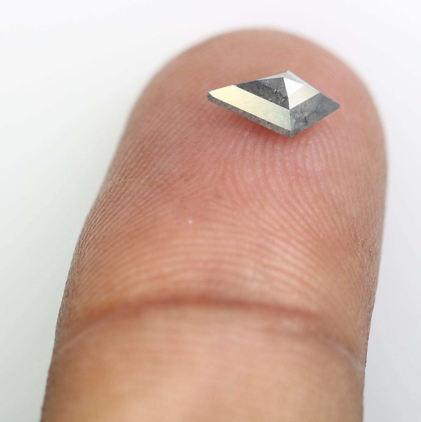 0.59 CT Kite-Shaped Salt and Pepper Diamond – Unique Loose Gem for Artisan Engagement Rings - JayKrishna Diamond
