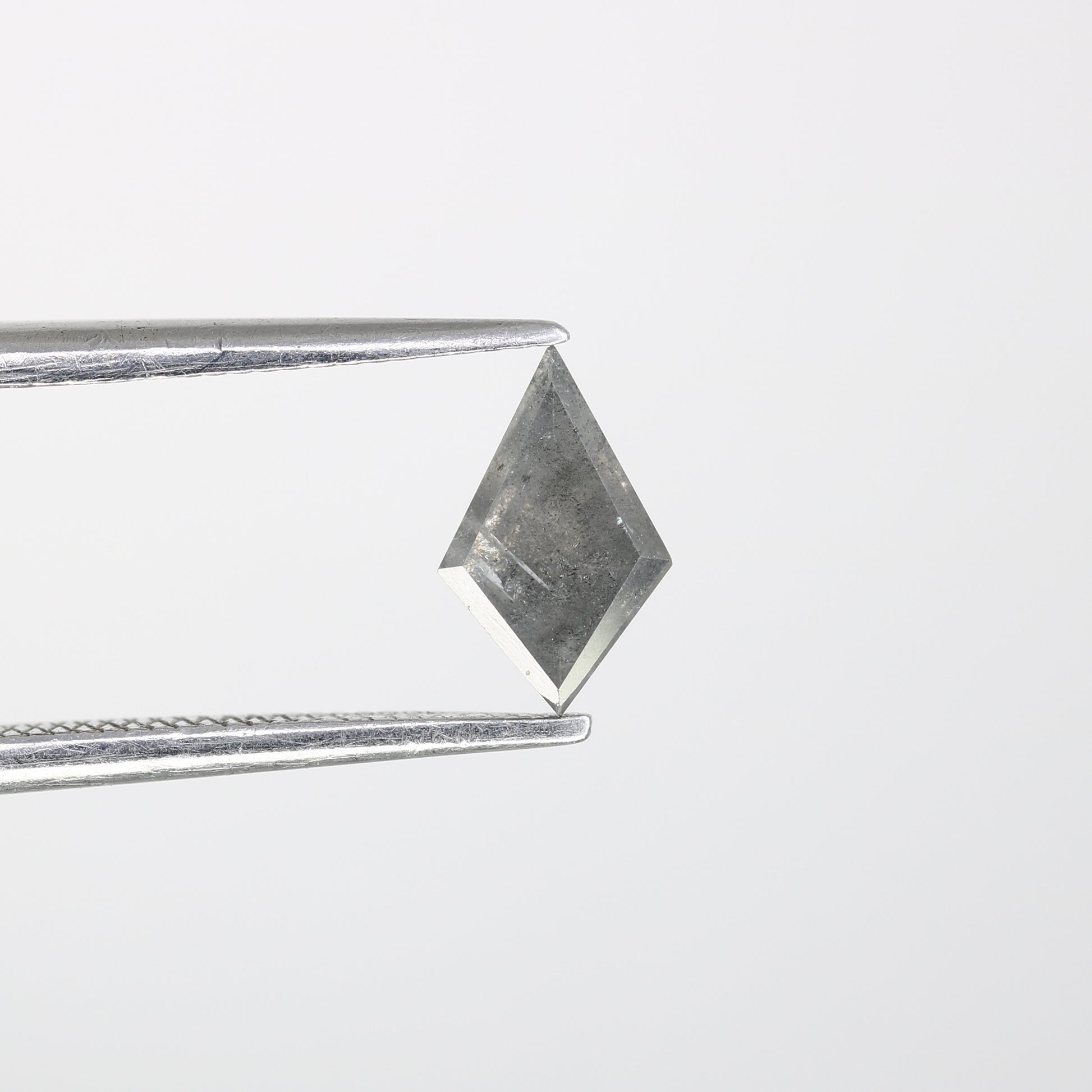 0.48 CT 7.80 MM Kite Cut Salt And Pepper Natural Diamond For Engagement Ring - JayKrishna Diamond