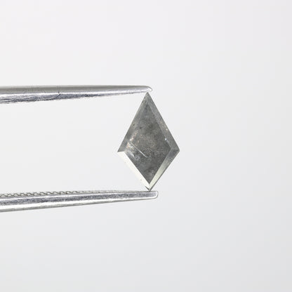 0.48 CT 7.80 MM Kite Cut Salt And Pepper Natural Diamond For Engagement Ring - JayKrishna Diamond