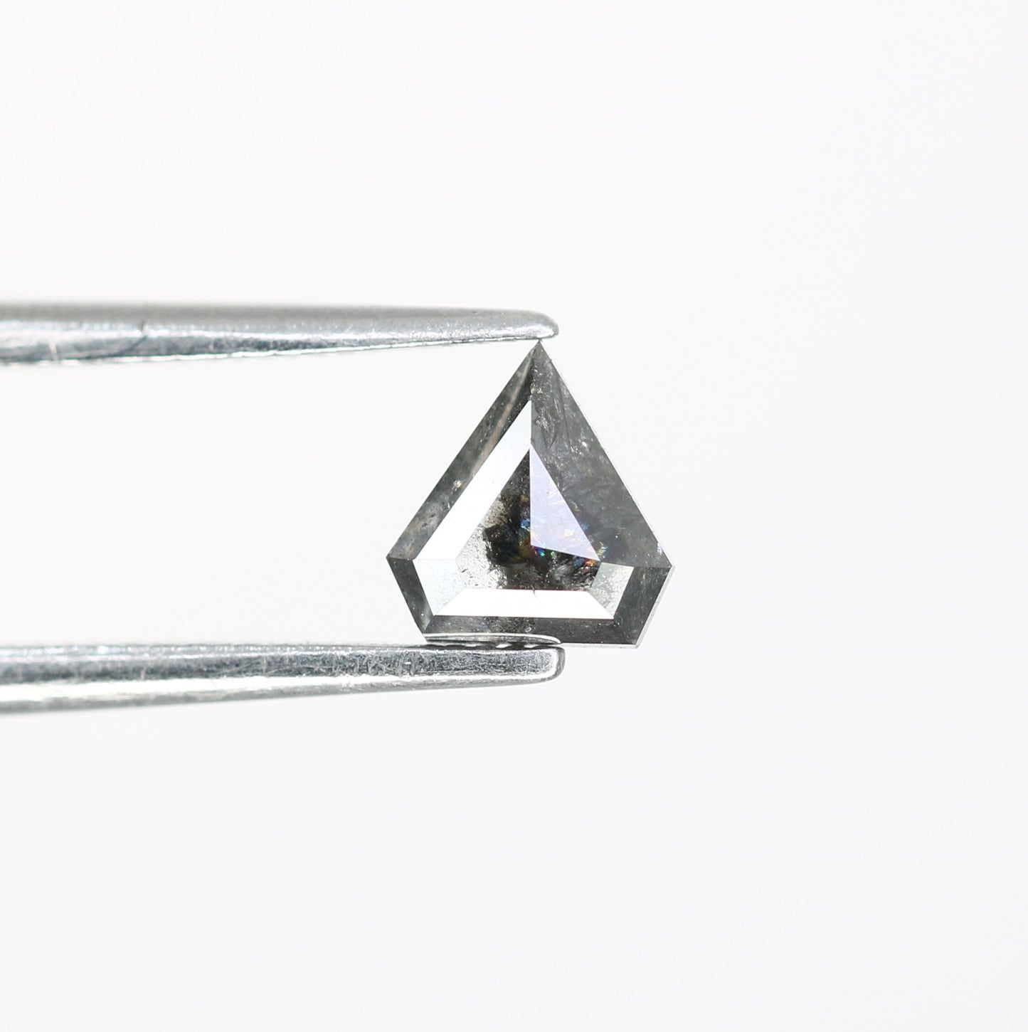0.43 CT Diamond Shape Loose Salt and Pepper 5.40 MM Diamond for Engagement Ring and Custom Fine Jewelry - JayKrishna Diamond